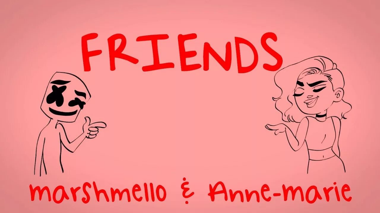 Маршмеллоу френдс. Friends Энн-Мари. Friends marshmello anne marie