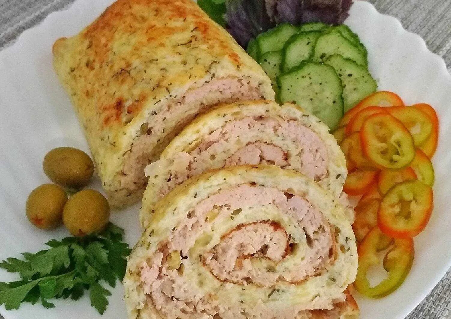 Рецепт куриных рулетиков с начинкой