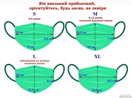 Маски сколько см