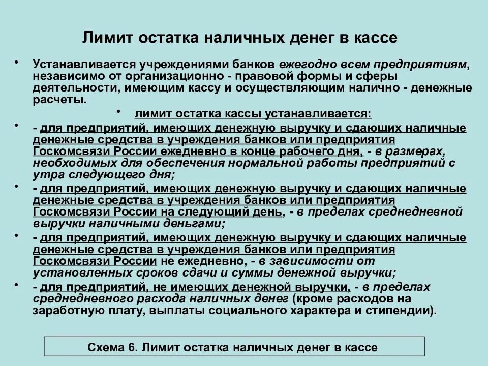 Расчет наличных денежных средств в кассе