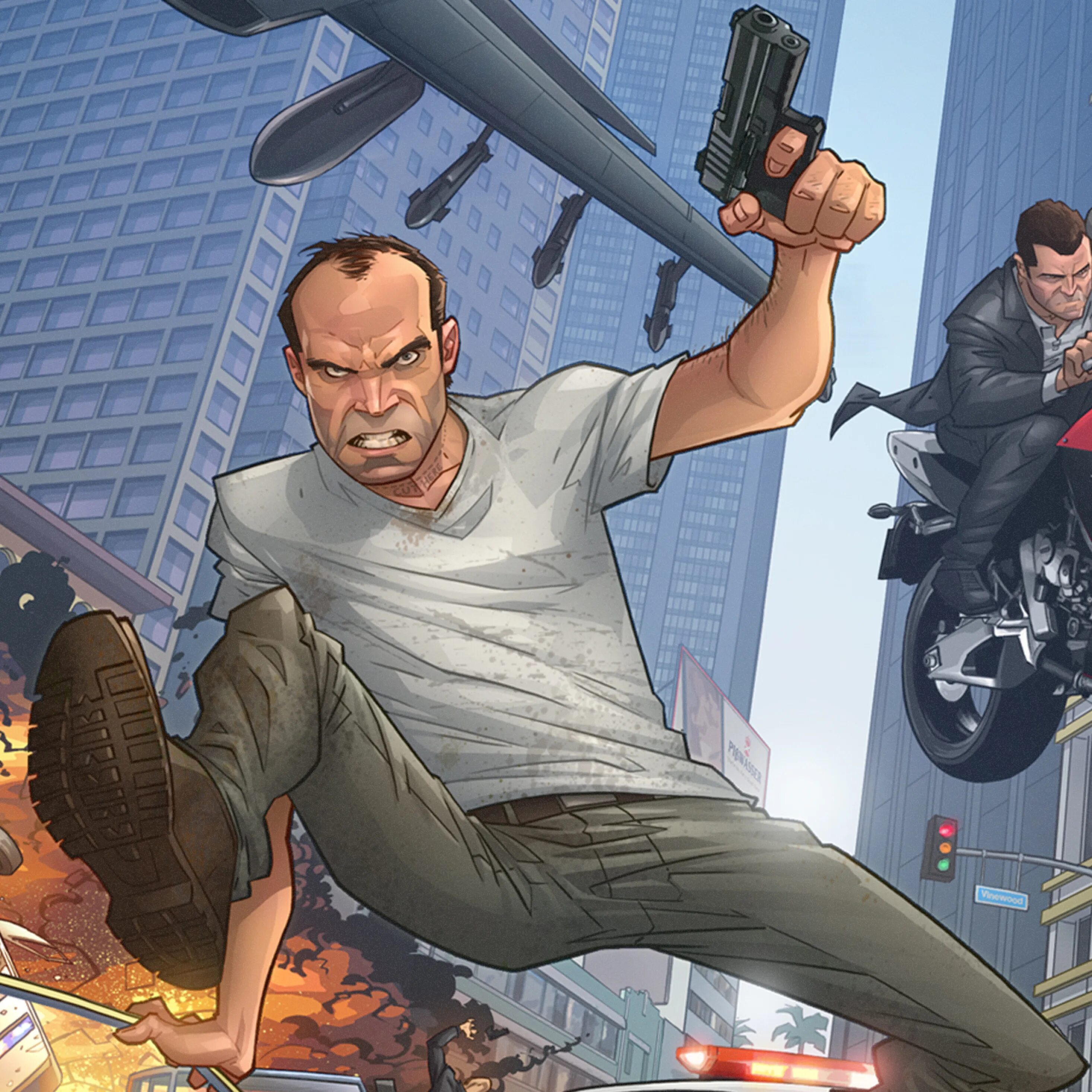 Дополнение гта 5. Протагонисты gta. обои гта 5 тревор.