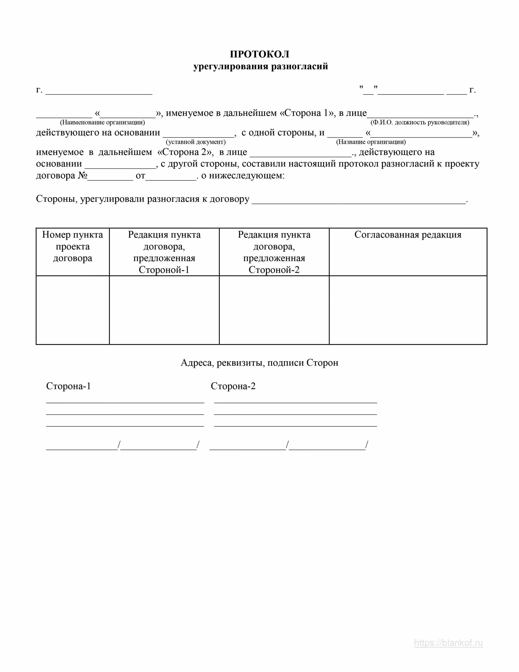 Протокол урегулирования спора. Протокол к протоколу разногласий. Протокол согласования протокола разногласий. Протокол урегулирования разногласий к договору. Протокол разногласий к документу о приемке.
