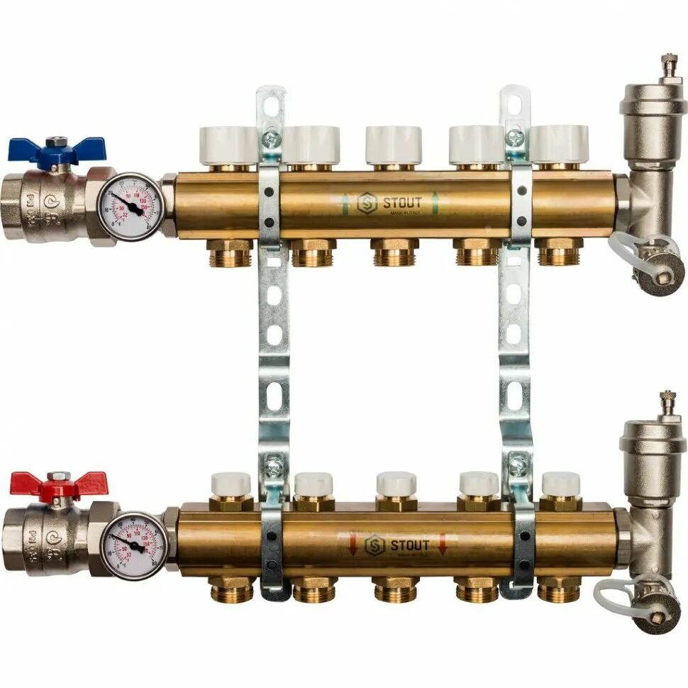 Коллектор для холодной воды. SMB 0468 Stout распределительный коллектор. Коллектор Стоут 3/4 с расходомерами. SMB 0473 000006 Stout. Коллектор распр Stout 1-3/4.