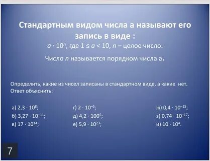 Виды чисел в алгебре