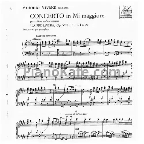 Ноты Вивальди концерт ми мажор. Вивальди концерт соль мажор 1 часть Ноты. Vivaldi - la Primavera Ноты. Вивальди концерт номер 3 соль мажор.