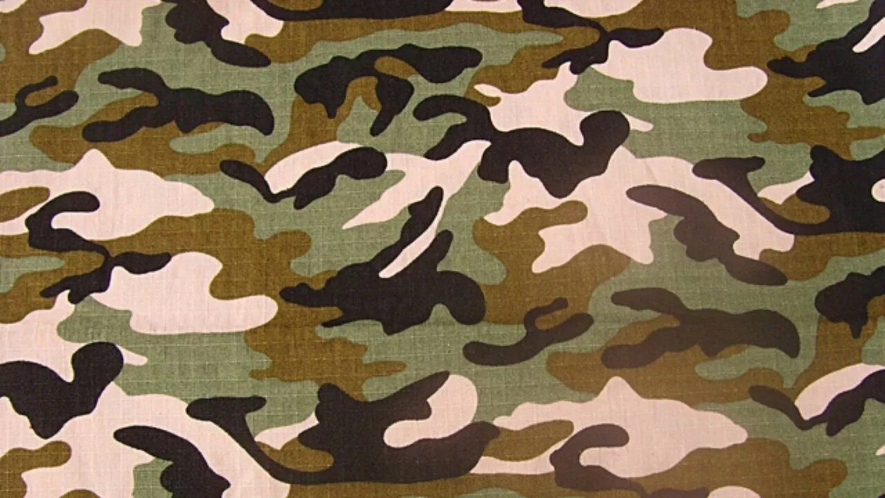 Армейская ткань. Woodland Camouflage 4r. Ткань хаки армейский (RAL-7008).