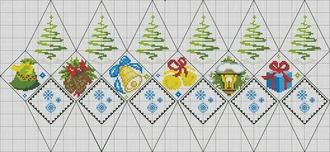 Схемы новогодних игрушек на елку