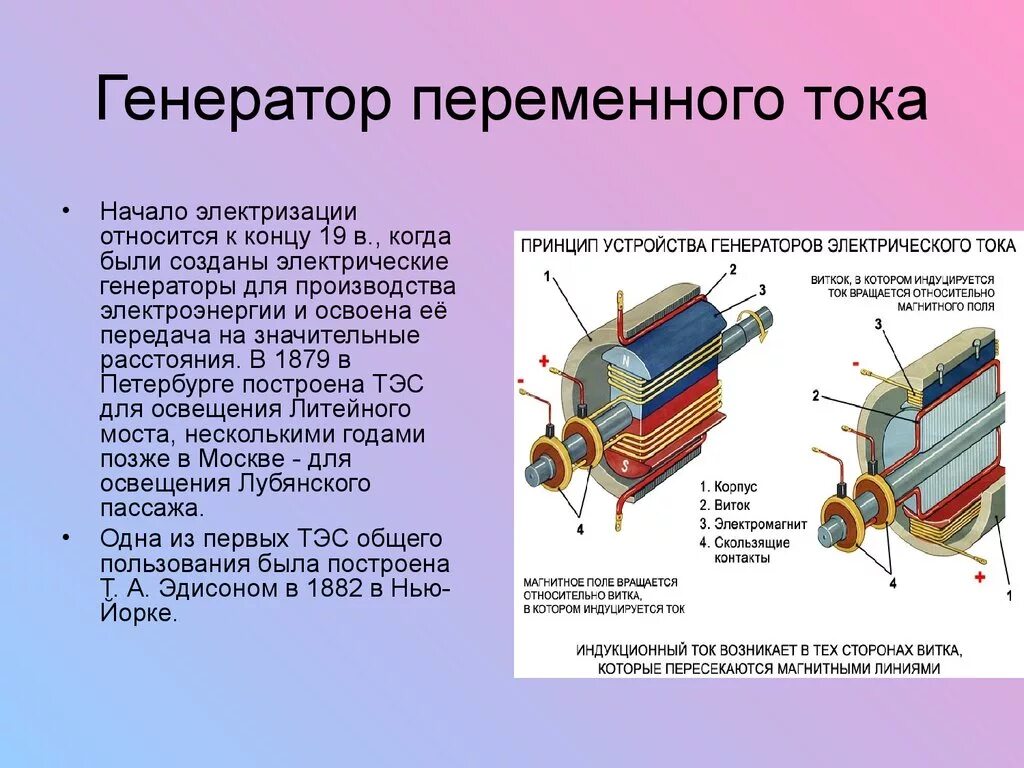 Генерирование тока. Электрогенератор переменного тока принцип работы устройство. Принцип работы генератора переменного электрического тока. Схема генерирования электроэнергии Генератор переменного тока. Генератор электрического тока устройство принцип действия.