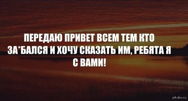 Передай привет через станцию. Передаю привет всем. Передаю привет всем кто за.бался. Передаю привет всем тем. Передавай всем привет.