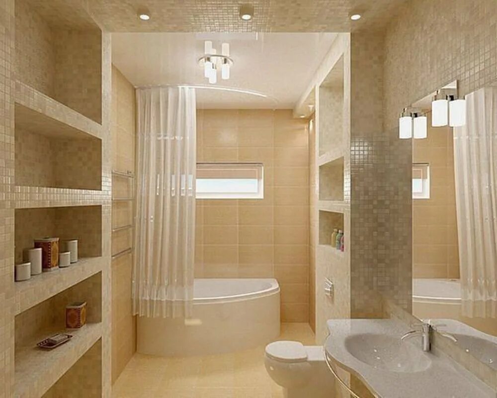 Перегородка в ванной из гипсокартона. Ванная интерьер. Идеи для ванной комнаты. Небольшая ванная комната. Ванная с полками из плитки.
