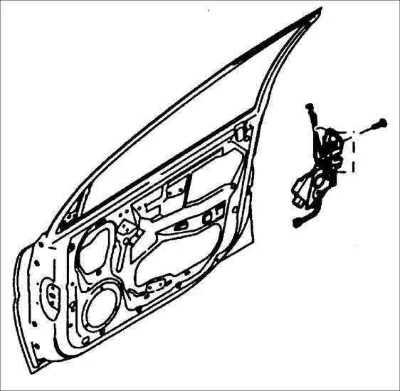 Ремонт Киа Рио : Обивка передней двери Kia Rio