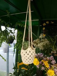 Кашпо крючком