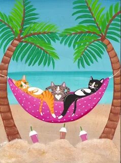 3 кота отдыхаю