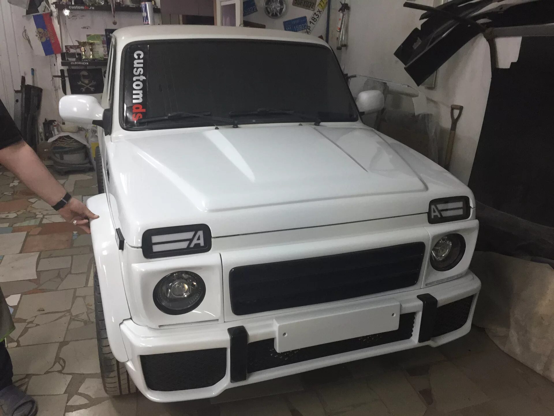 Обвес нива купить тюнинг Lada 4x4 3D 1.5 бензиновый 1990 жертва тюнинга на DRIVE2