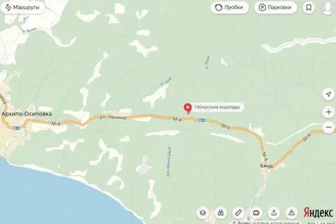 Архипо осиповка адлер расстояние