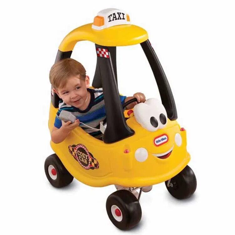 Как заказать детское такси. Машинка little Tikes Taxi. Каталка little Tikes. Толокар little Tikes. Детская машинка каталка little Tikes.