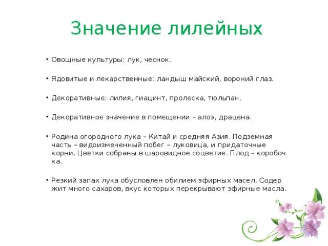 Каково значение растений лилейных в жизни человека. Значение лилейных растений для человека. Семейство Лилейные значение. Значение растений семейства Лилейные. Семейство Лилейные хозяйственное значение.