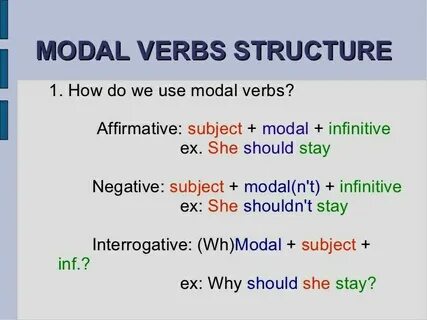 Structure verb