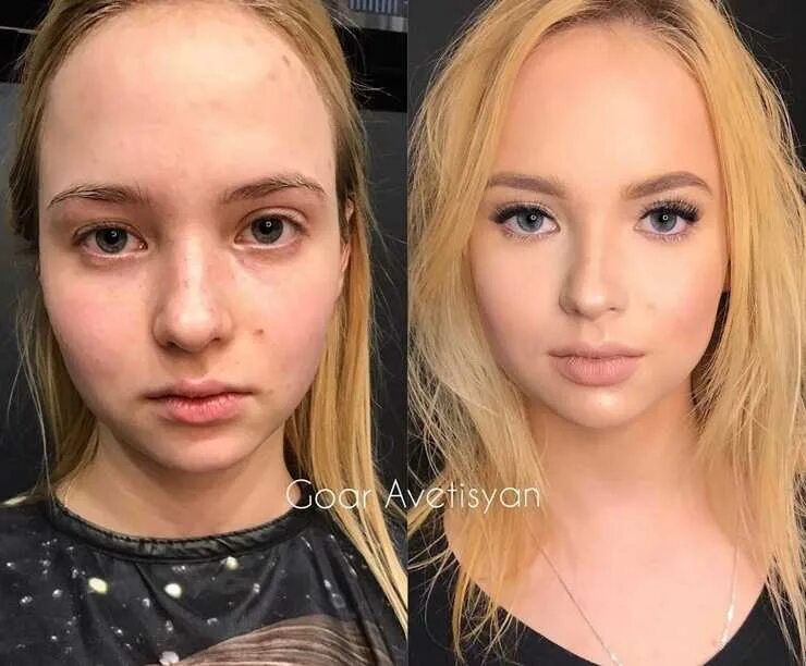 Когда ее лицо становилось лучше. Макияж для подростка. Чудеса макияжа. Макияж до и после.