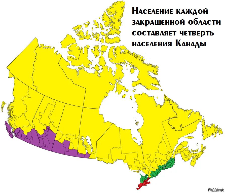 Средняя плотность канады. Карта плотности населения канады. распределение населения канады на карте. карта размещения населения канады. карта канады по плотности населения.