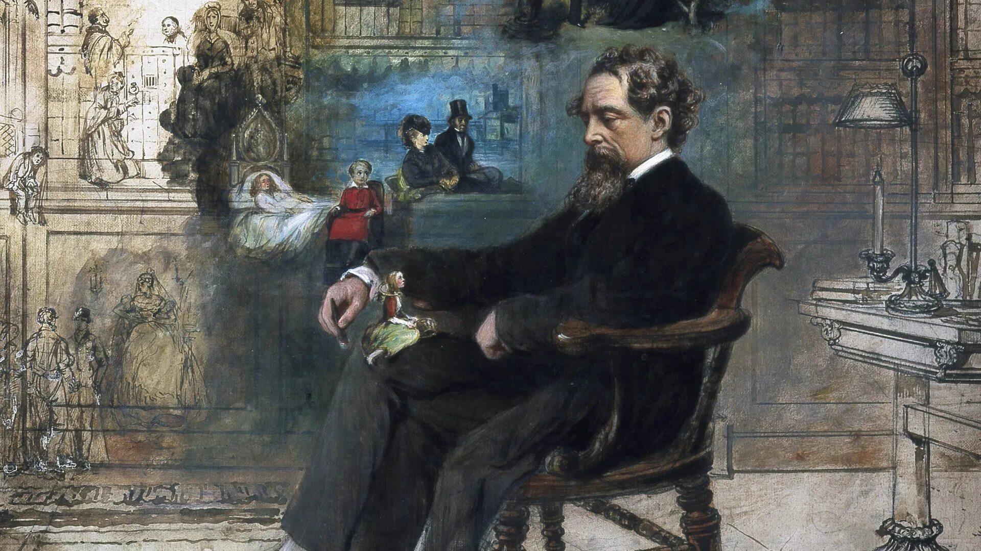 Семейный портретист чарльза диккенса 6 букв. Сон Диккенса басс. Charles Dickens (1812-1870).