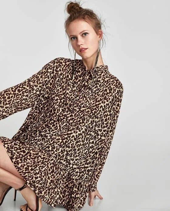 Zara леопард. Zara топ леопард.