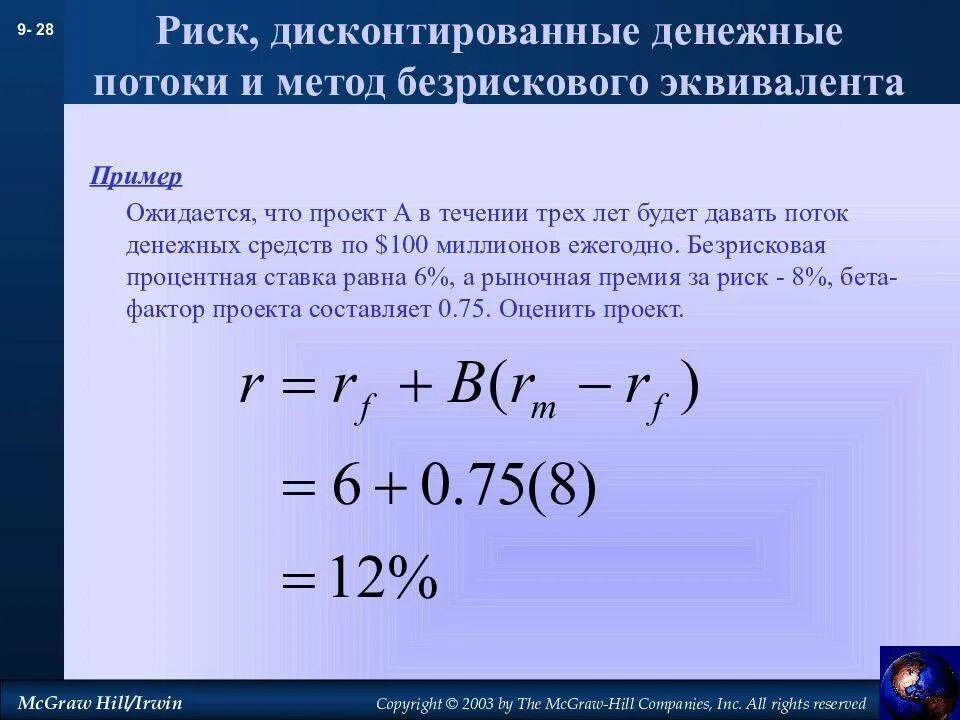 Определение дисконтированного денежного потока