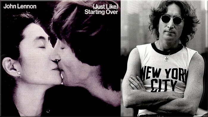 Джон Леннон Стартинг овер. John Lennon & Yoko Ono - (just like) starting over. Джон Леннон поцелуй. John Lennon Double Fantasy 1980.