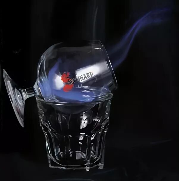 бокалы для самбуки. посуда для самбуки. фужер для самбуки. бокал для бренди, 400 мл. лепесток стакан.