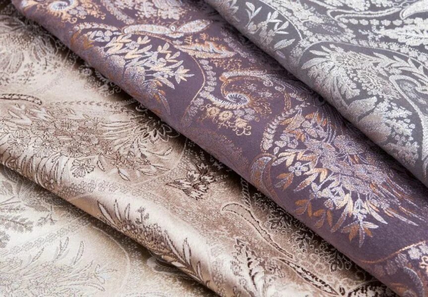 Ткань Flora Damask Lilac. Сайт аметист ткани