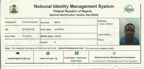 Identity number