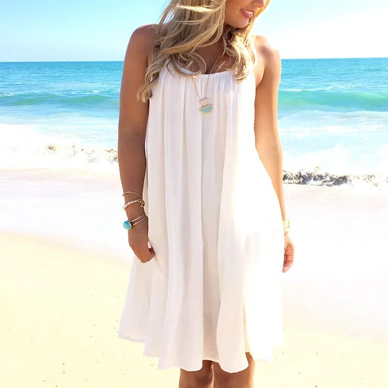 Легкое платье для лета. Летние пляжные платья. Белое летнее платье. Белые сарафаны на лето. Лёгкие летние платья.
