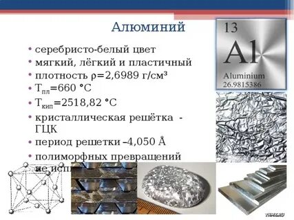 Каким металлом является алюминий