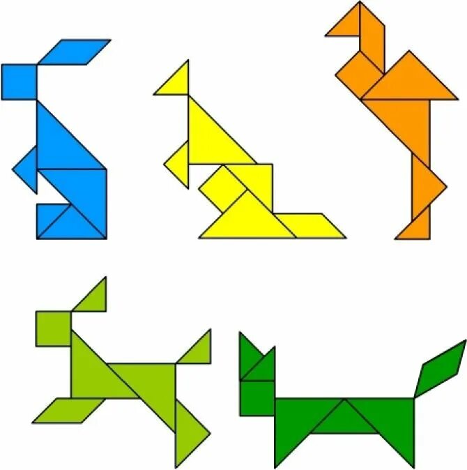 Танграм 7 фигур. Танграмма фигура из 7. Фигуры для игры танграм для дошкольников. Игра танграм старшая группа. Из треугольников сложить квадрат