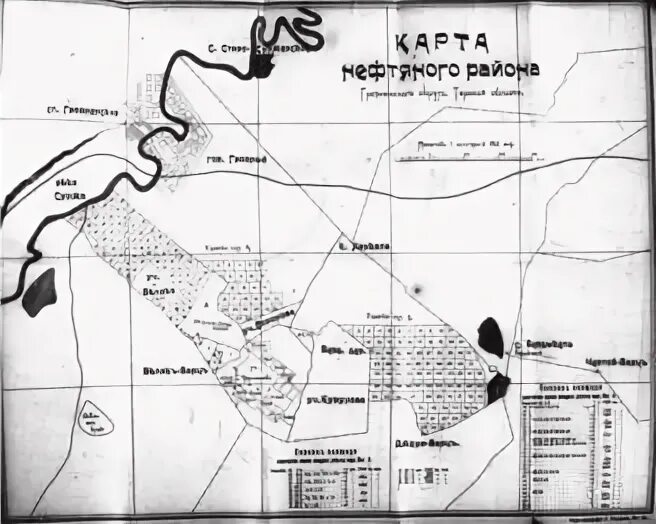 Гп карта 1. Старо Грозненские нефтяные промыслы. Старые промыслы Грозный карта. Грозненский нефтяной район на карте. Старая карта Грозного.