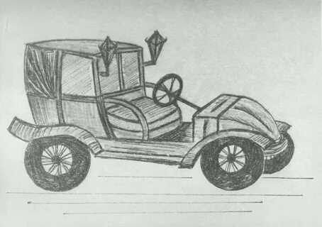 Современный автомобиль рисунок 1 класс