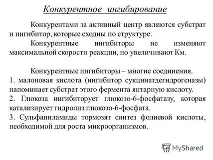Конкурентные ингибиторы