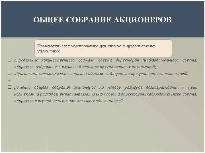 Решения общих собраний и совета директоров