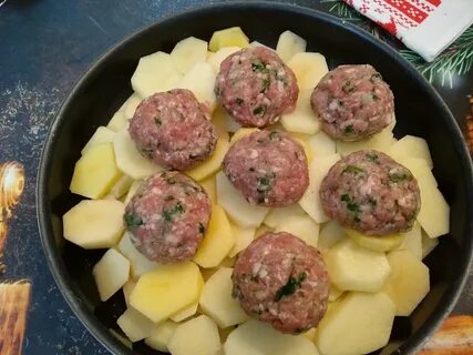 Простой фарш с картошкой