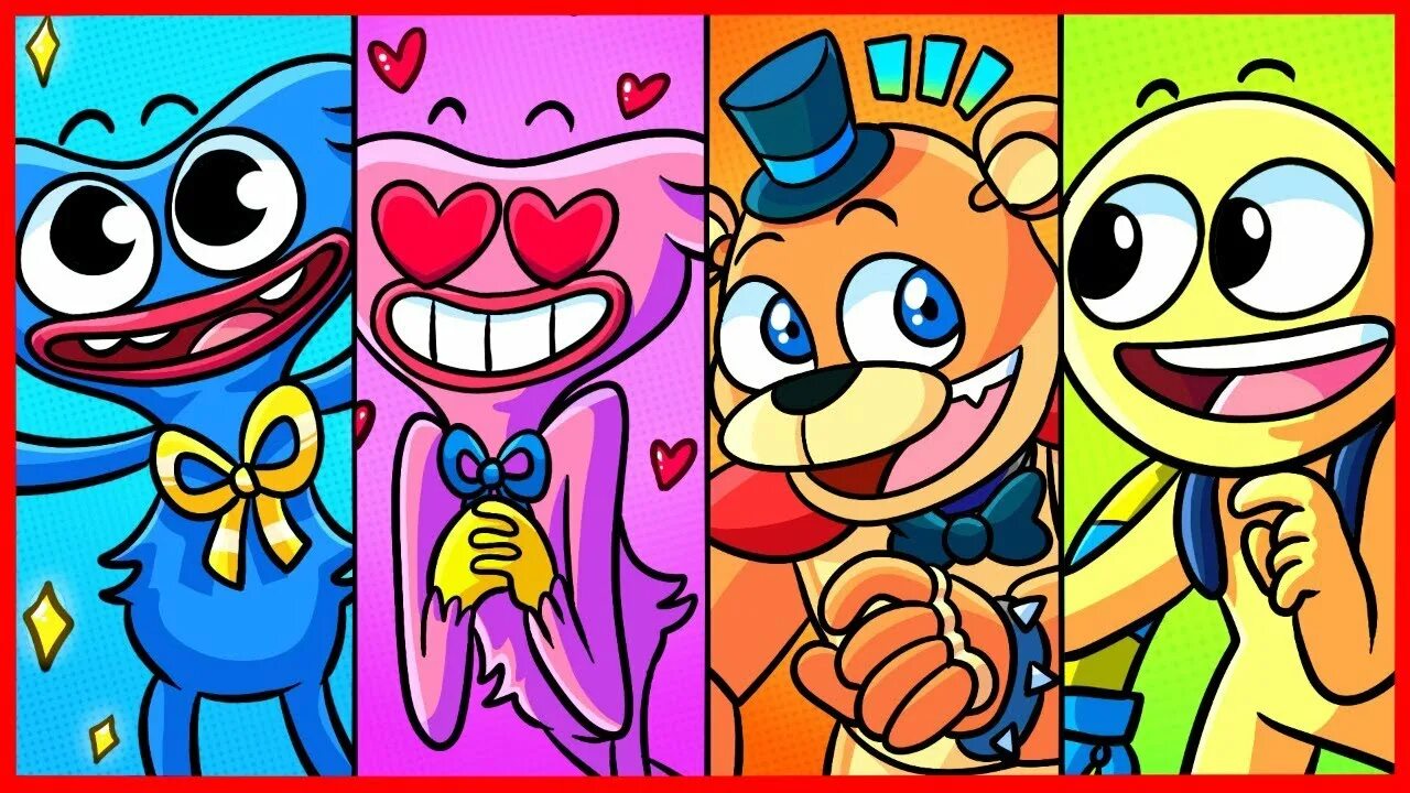 ФНАФ vs Poppy Playtime. Poppy Playtime против FNAF. FNAF vs Poppy Playtime. FNAF Poppy Playtime.