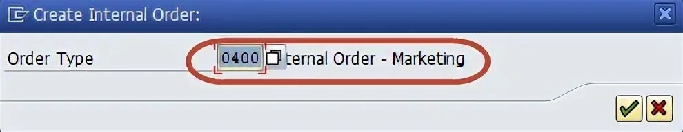 Enter order
