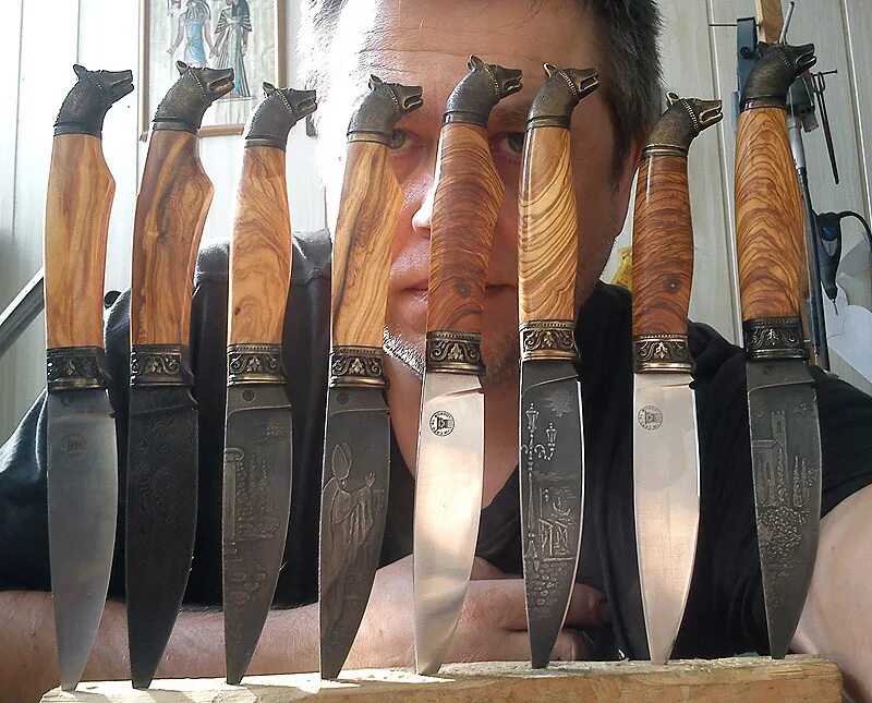 Товары для ножедела. Ножи известных ножеделов. Ножи американских Мастеров ножеделов.