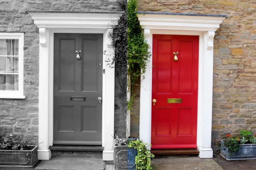 32 Best Paint Colors to Upgrade Your Front Door Green front doors, Christmas hou