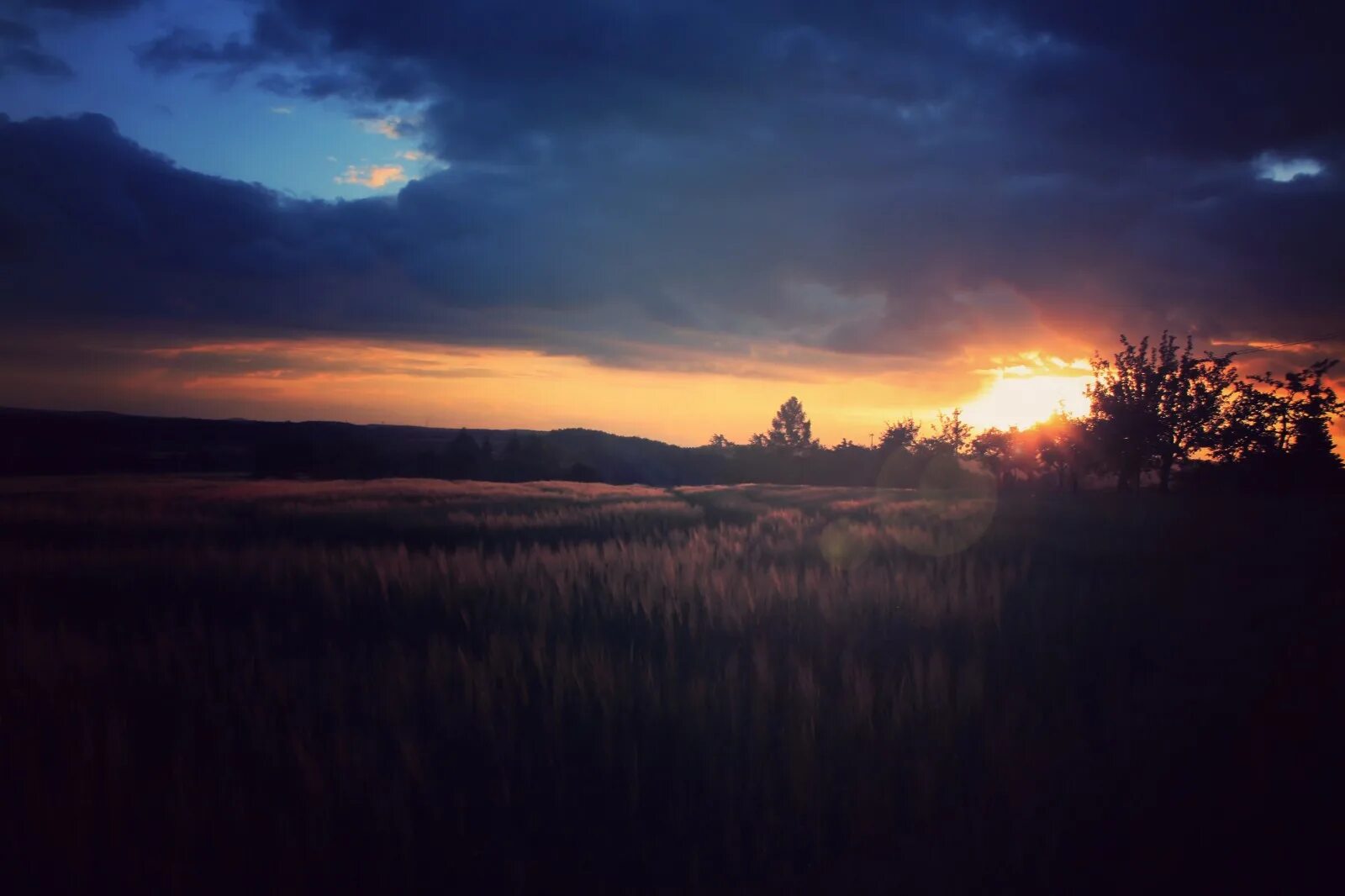 Evening at once