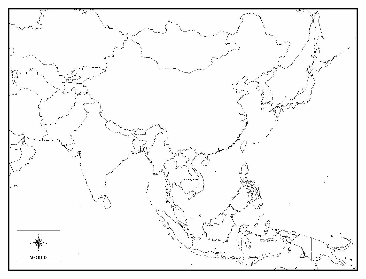 Контурная карта восточной азии. Контурная карта Юго-Восточной Азии. Карта зарубежной Азии пустая. Политическая контурная карта Юго-Восточной Азии. Юго-Восточная Азия контурная карта 11 класс.