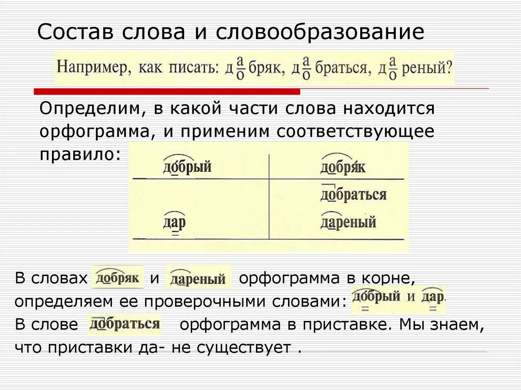 Состав слова и словообразование. Орфограмма в слове. Состав словообразования. Состав слова способы словообразования. Слово прийти орфограмма