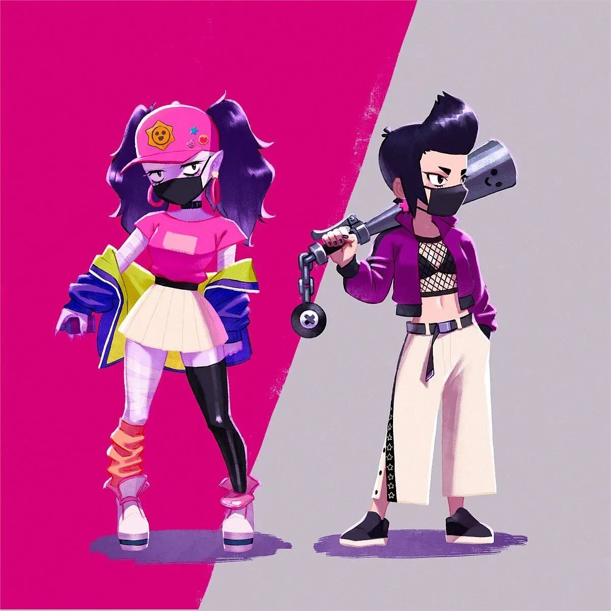Penny brawl stars art. Биби браво старс браво. Спайк и джесси бравл. Рико и пайпер бравл старс арт. Брок и пайпер.
