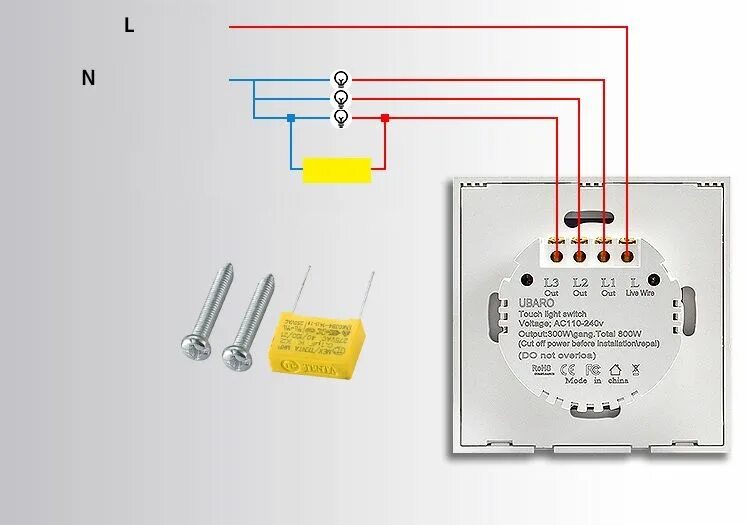 Выключатель без нуля купить. Выключатель проводной. Конденсатор для умного выключателя. Смарт выключатель. Проводной переключатель.