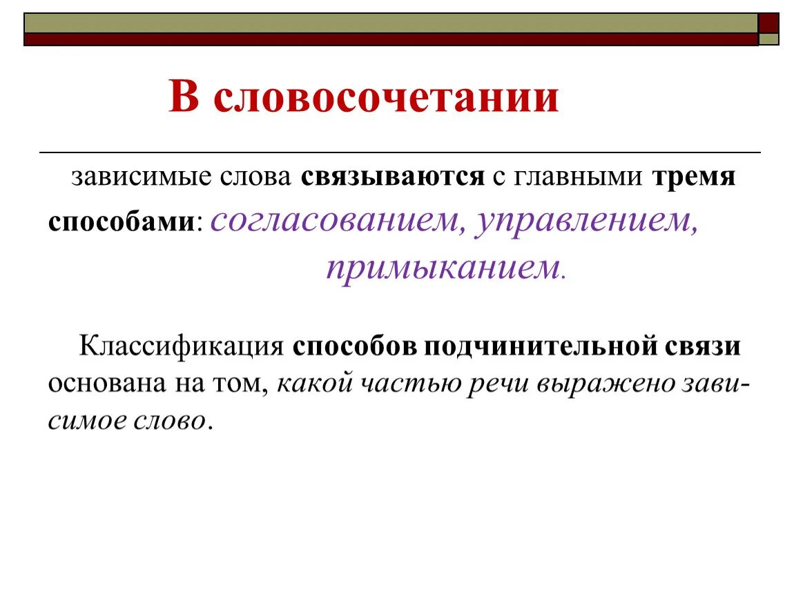 Зависима текст. Зависимое слово в словосочетании. Управление Зависимое слово. Зависимые слова в словосочетаниях. Зависимое слово связывается с главным.