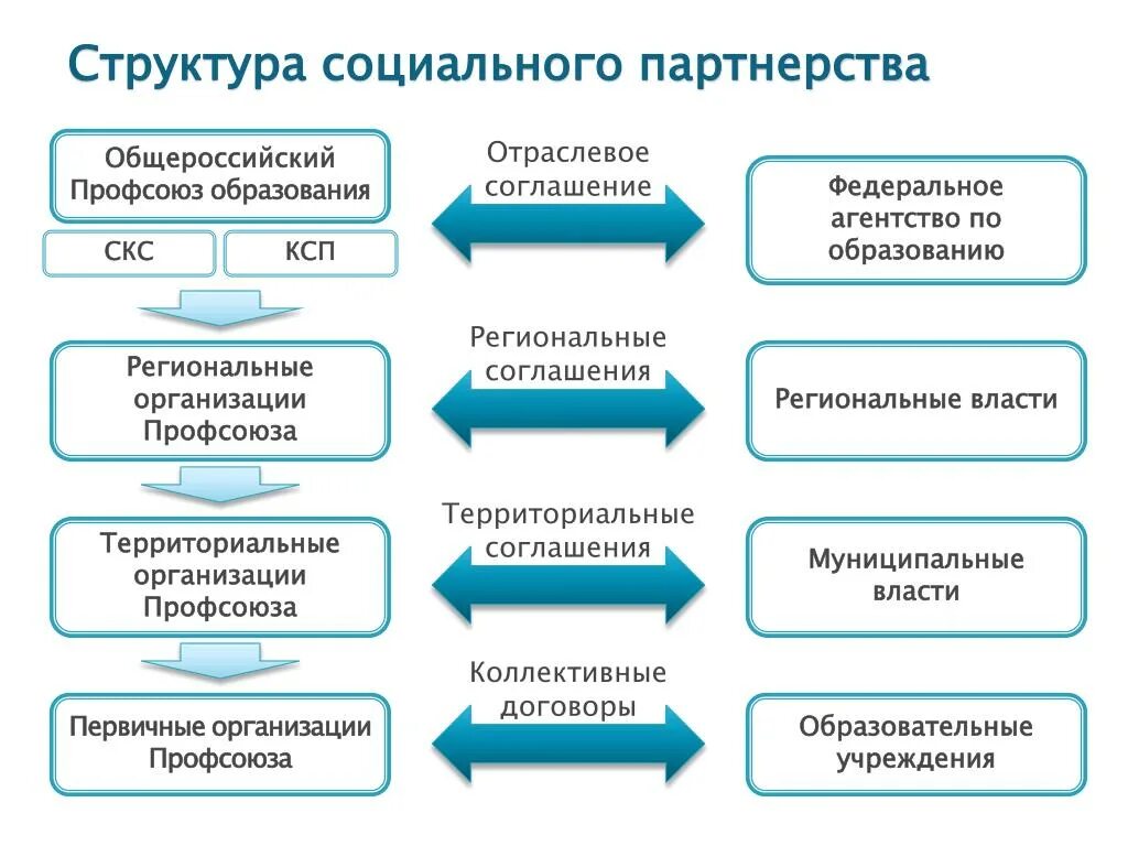 Отраслевое соглашение по организациям образования. Структура профсоюза схема образования. Структура профсоюза на предприятии. Структура социального партнерства. Структура профсоюзной организации предприятия.